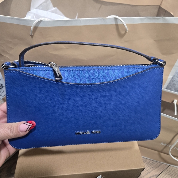 (3) NWT Michael Kors Arden Medium Crossbody Purse Bags Black, Camel, Galaxy Blue - Picture 9 of 16